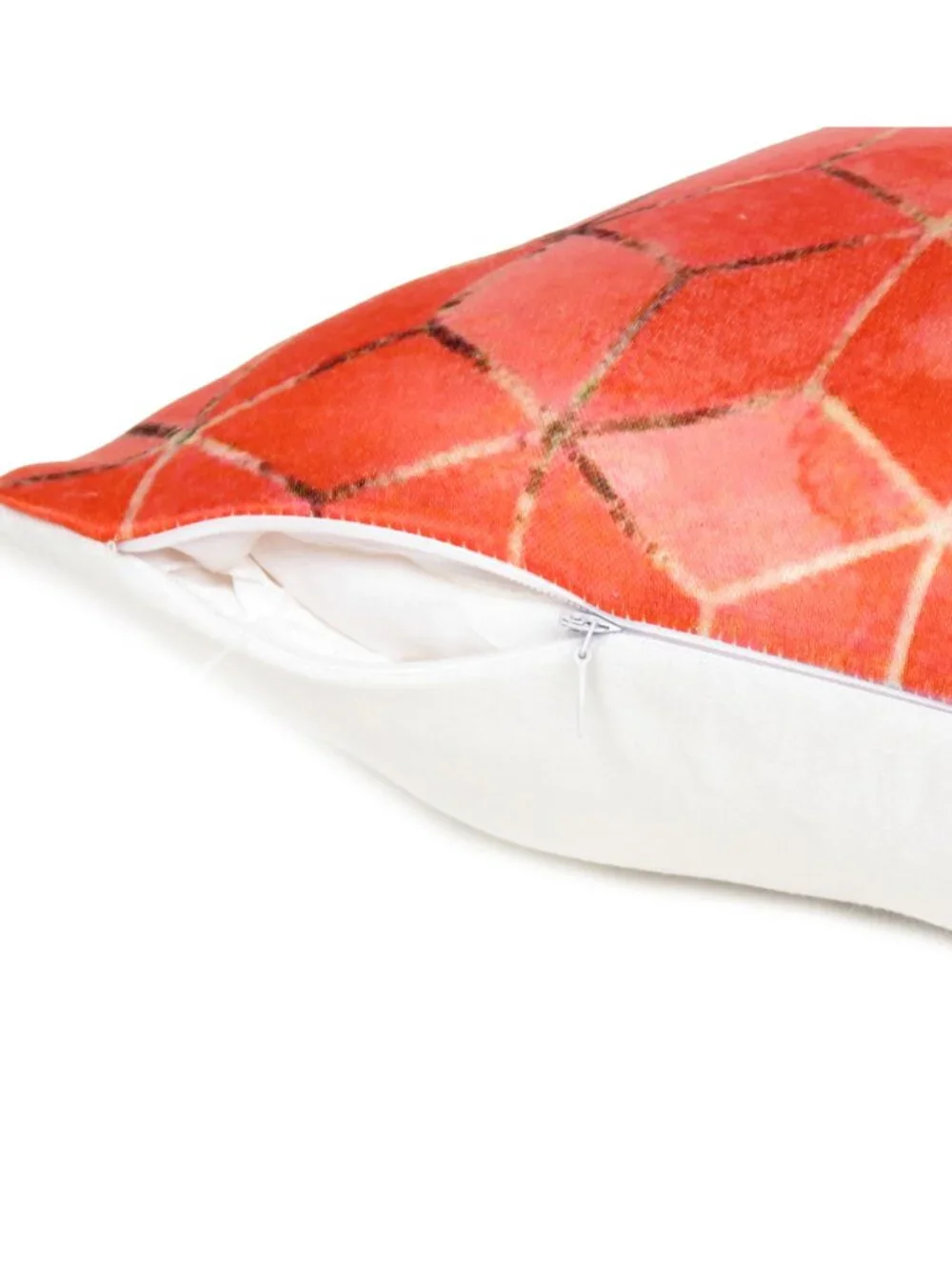 Oussum Decorative Cushion Cover Cotton Square Geometric Print Pillow Set of 2